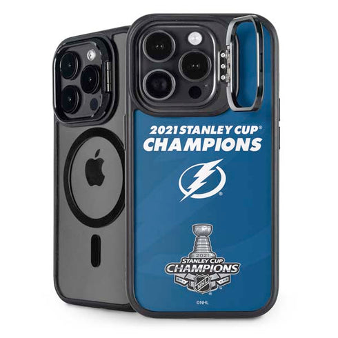 NHL 2021 Stanley Cup Champions Tampa Bay Lightning iPhone 14 Pro Kickstand Case